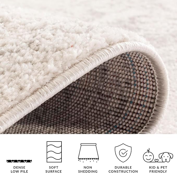 SAFAVIEH Adirondack Collection Runner Rug - 2'6" x 14', Ivory & Silver, Distressed Vintage Floral Design, Non-Shedding & Easy to Clean, Ideal for Hallway, Foyer, Entryway, Bedroom (ADR109C)