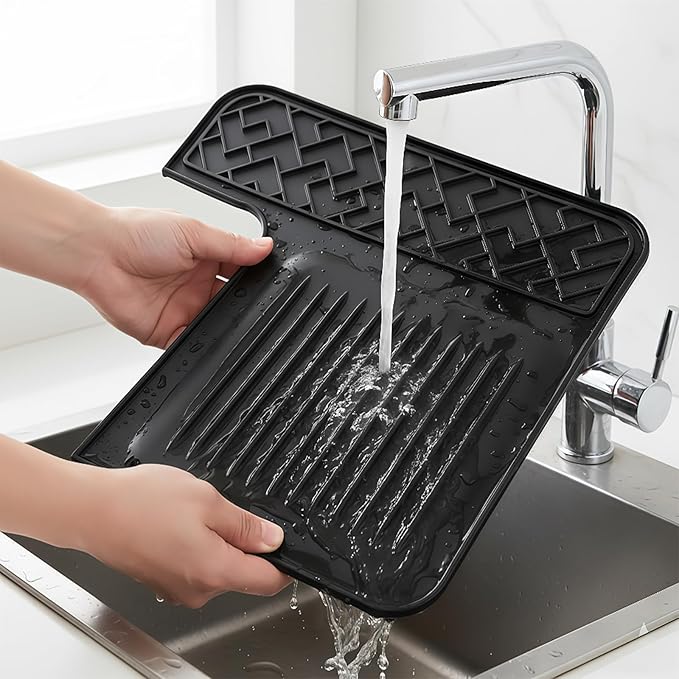 Premium Top Mat for Ninja Luxe Cafe Espresso Machine ES601 & ES701 – Custom Fit Coffee Machine Cover – Food-Grade Silicone – Waterproof, Heat-Resistant, Non-Slip, Easy to Clean, Coffee Bar Accessories