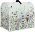 Floral Mixer Covers for Kitchen Aid 6-8 Quart Mixer Dust Cover with Top Handle Dustproof Food Processor Cover Kitchen Appliance Accessories