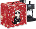 Coffee Maker Cover - Christmas Cat Dust Protector - Small Mixer Machine Covers - Washable Foldable