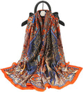 Fashion Scarves Scarf 100% Silk Feeling Scarf Silk Like Scarves Long Lightweight Sunscreen Shawls for Women