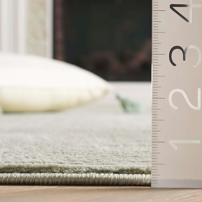 SAFAVIEH Revive Collection Accent Rug - 2'7" x 5', Sage, Non-Shedding & Easy Care, Ideal for High Traffic Areas in Living Room, Bedroom, Dining (REV102W-3)