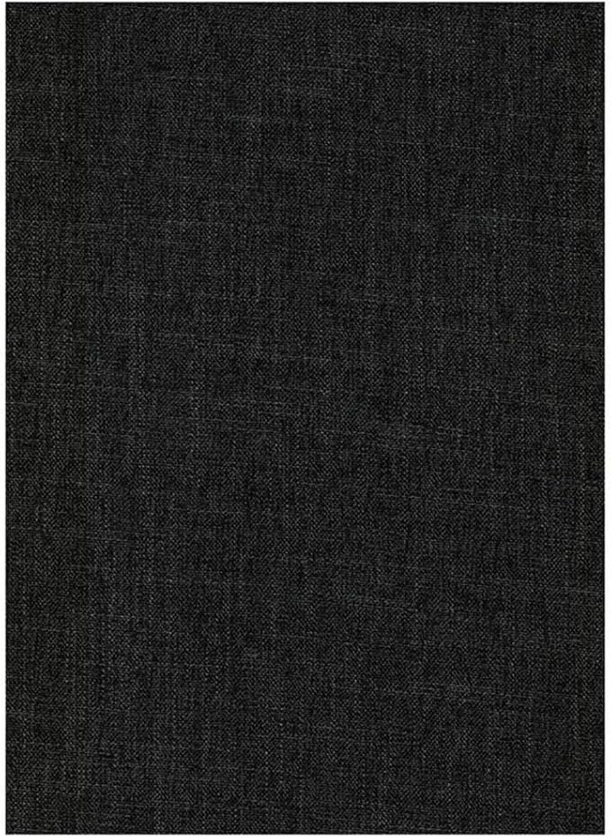 BOWERY HILL Full Linen Fabric Futon in Charcoal Gray-Frame Not Included