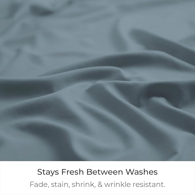 Mellanni Bed Skirt Twin Size - Bed Skirting - 15-Inch Tailored Drop Pleated Dust Ruffle - Hotel Luxury Bedding - Wrinkle, Fade, Stain Resistant - 1 Bedskirt (Twin, Spa Blue)