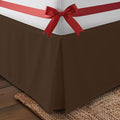 Utopia Bedding Full Bed Skirt - Soft Quadruple Pleated Ruffle - Easy Fit with 16 Inch Tailored Drop - Hotel Quality, Shrinkage and Fade Resistant (Full, Brown)