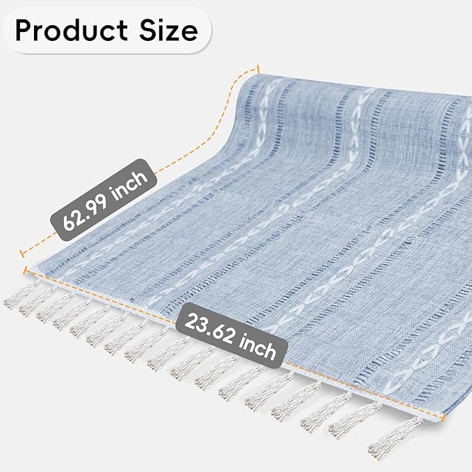 Coffee Table Cloth, Coffee Table Cover with Pockets and Tassel,Grey Jacquard for Living Room Small Rectangle Tablecloths Washer Dryer Fridge Top Dust Cover,Easy Care Machine Washable