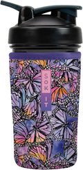 Sok It BotlSok Protein Blender Shaker Bottle Sleeve Insulated Neoprene Cover (Butterfly Galaxy, Fits 24oz Blender)