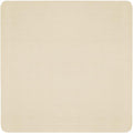 House, Home and More Skid-Resistant Carpet Indoor Area Rug Floor Mat - Ivory Cream - 6 Ft X 6 Ft - Non Slip Rubber Backing, Stain Resistant, Dog Friendly, Living Room Bedroom Kitchen Entryway