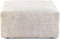 JACH 39.37" Oversized Ottoman Seater for Living Room, Deep Seat Extra Sofa Seater, Minimalist Chaise Ottoman, Modern Corduroy Ottomans for Living Room, Apartment, Beige ﻿