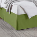 Nestl Calla Green Twin XL Bed Skirt - Twin XL Size Bed Skirt 14 Inch Drop - Brushed Microfiber Bed Skirts - Hotel Quality Pleated Bed Skirt - Shrinkage & Fade Resistant