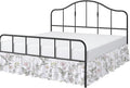 Cottington Lane Ruffled Bed Skirt Twin Size with Split Corner, Brushed Microfiber Hotel Quality Dust Ruffle, 18 Inch Drop Gathered Bedskirt, Soft, Stylish, Shrink & Fade Resistant, Morning Petals