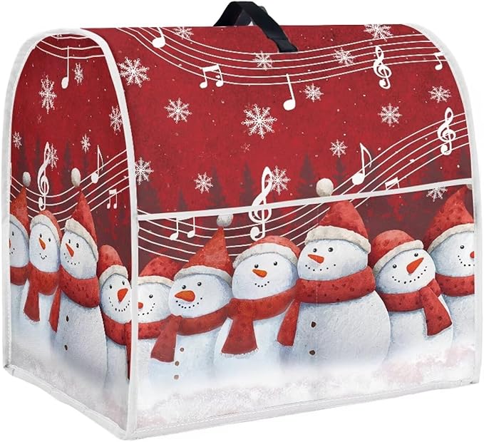 Christmas Stand Mixer Cover 6-8 Quart Kitchen Mixer Cover Snowman Food Processor Protective Covers Dust Protection Insulated Kitchen Decoration Gift for Friends