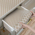 Shelf and Drawer Liner for Kitchen Cabinets Non-Adhesive, Strong Grip Non-Slip Thickened Cabinet Liners for Shelves, Waterproof Mats for Dresser Cupboard, Beige, 17 in x 10 Feet