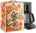 Coffee Maker Cover with Handle Maple Cardinal Dust Protection Washable Foldable Christmas Appliance Cover