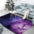 Colorful Galaxy Theme Large Area Rug for Living Dinning Room 4x5 ft Starry Sky Bedroom Rugs Soft Hallway Floor Mat Non-Slip Washable Carpet