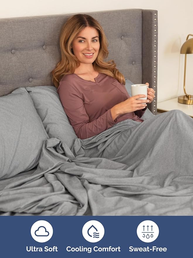 Extra Deep Pocket Queen Sheet Set - 4 Piece Breathable & Cooling Bed Sheets - Hotel Luxury Sheet Set - Ultra Soft, Wrinkle Free & Comfy - Fits Extra Deep Mattresses - Deep Pocket Heathered Grey Sheets