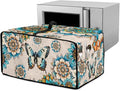 Toaster Oven Dust Cover for Countertop Convection Ovens, Dustproof Smart Kitchen Appliance Cover Modern Design Kitchen Decor, M, 16.5 x 20.5 x 10 Inches, Boho Butterfly Floral