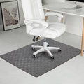 Chair Mat for Hardwood & Tile Floor, 47" x 52" Heavy Duty Office Chair Mat for Rolling Chairs, Anti Slip, Non-Curve, Floor Protector for Home Office, Gray Square