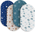 Baby Bassinet Sheets for Baby Boy Girls,4-Pack Fitted Bassinet Sheets Set Compatible with Halo Bassinest Swivel Sleeper,Baby Delight,Angelbliss,32"X16" (Starry Universe)