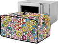 Convection Toaster Oven Dustproof Cover Countertop Air Fryer Toaster Oven Cover with Pockets, Small Appliances Protector, M, 16.5 x 20.5 x 10 Inch, Groovy Hippie Flower