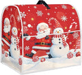 Santa Claus Mixer Cover for Kitchen Aid 6-8 Quart Stand Mixers, Universal Kitchen Appliance Dust Cover Washable Dustproof Cloth Cover with Pocket for Kitchenware Gift for Christmas