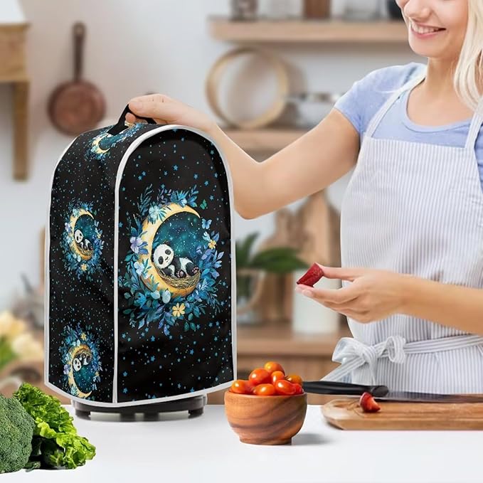 Panda Moon Blender Covers for Kitchen Food Processor Cover with Durable Handle, Dust Covers for Kitchen Appliances Stand Mixer or Coffee Maker Appliance Cover for Household