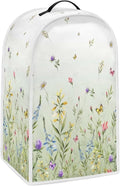 Butterfly Floral Print Blender Cover Dust Proof Washable Small Appliance Cover, Durable Foldable Dust Cover Kitchen Decorations for Blender Food Processor juicer
