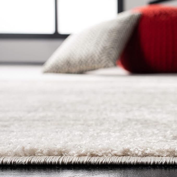 SAFAVIEH Adirondack Collection Runner Rug - 2'6" x 14', Ivory & Silver, Modern Ombre Design, Non Shedding & Easy to Clean, Ideal for Hallway, Foyer, Kitchen, Entryway, Bedroom (ADR113B)