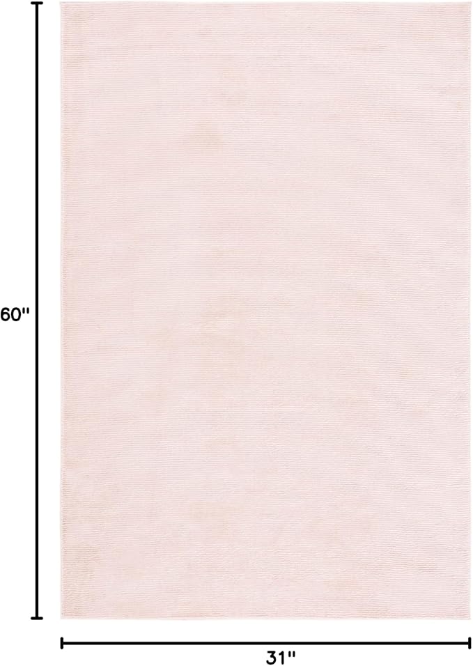 SAFAVIEH Revive Collection Area Rug - 2'7" x 5', Pink, Transitional Design, Stain Resistant, Ideal for High Traffic Areas in Living Room, Bedroom & Dining Room (REV102U-3)
