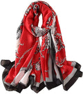 Fashion Scarves Scarf 100% Silk Feeling Scarf Silk Like Scarves Long Lightweight Sunscreen Shawls for Women
