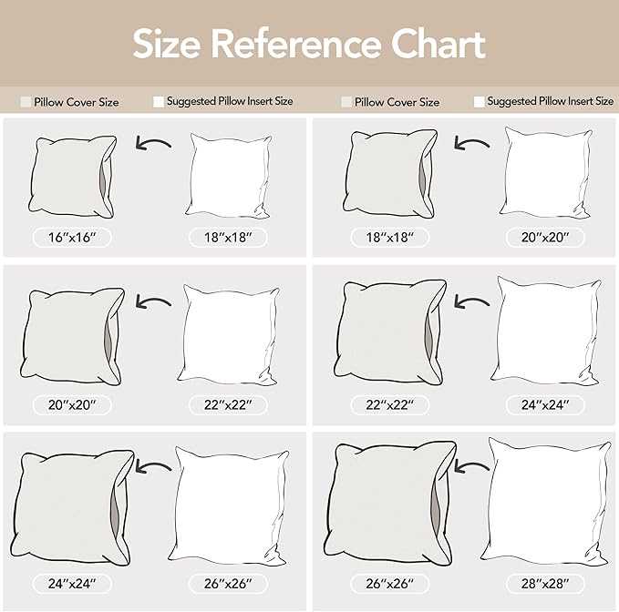 Deconovo 20x20 Pillow Covers, Blank Throw Pillow Cover, Faux Linen Cushion Covers for Bed Sofa Pillow(20 x 20 Inch, Silver Grey, Set of 4, No Pillow Insert)