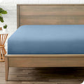 Bare Home Fitted Bottom Sheet Short Queen Size - Premium 1800 Microfiber - Ultra-Soft Hotel Luxury - Deep Pocket - Durable and Long Lasting (Short Queen, Coronet Blue)