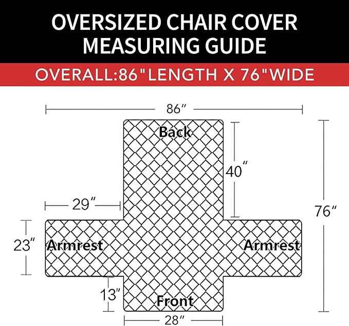 Easy-Going Oversized Chair Sofa Slipcover Reversible Sofa Cover Water Resistant Couch Cover Furniture Protector Cover with Elastic Straps for Pets Dog (Oversized Chair, Ivory/Ivory)