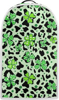 Talayituse Shamrock Leopard Print Blender Dust Cover, Fingerprint Protection Cover for Stand Mixer or Coffee Machine, Kitchen Appliance Covers for Stain Dust Resistant Supplies St Patrick's Day Decor