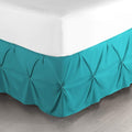Nestl Premium Microfiber Bedskirt - King Size, Pinch Pleat, 14" Drop, Hotel Quality, Teal