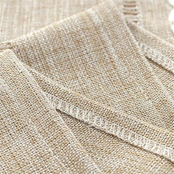 Simple Bedside Table Tassel Cover Cloth, Nightstand Coffee Table Cover Suitable for Bedside Table TV Microwave Washing Machine Refrigerator Dust Cover (Coffee, 15.7 * 35.4 inches)