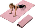 Foldable Yoga Mat Thick 10mm-WUWAN Extra Large Exercise mat, TPE Material, Non-Slip Fitness Folding Mats Easy to Carry For Home Workout Travel Pilates