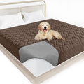 Moonsea Waterproof Blanket Dog Bed Cover with Non-Skid Bottom, Couch Cover for Dogs, Mattress Protector Furniture Protector, Bed Couch Sofa(52" X 82"), Chocolate