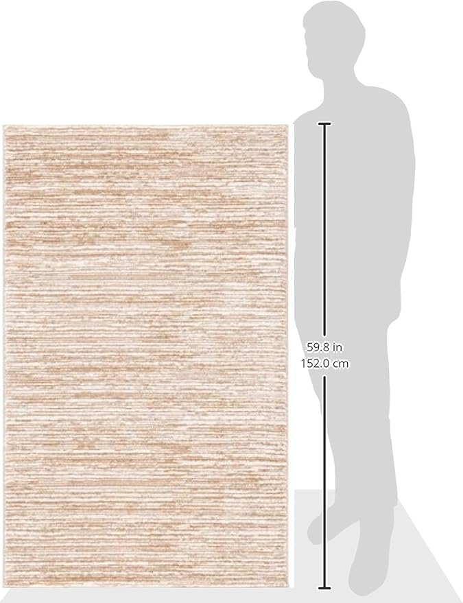 SAFAVIEH Area Rug 3x5 - Vision Collection - Cream, Modern Ombre Design, Non-Shedding & Easy to Clean, Ideal for Foyer, Entryway, Bedroom, Accent Space (VSN606F)