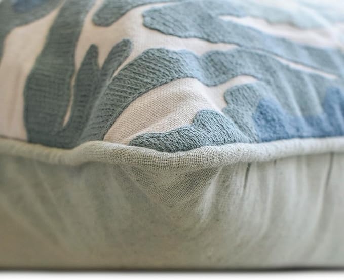 The HomeCentric Blue Bed Runner for King/Queen/Twin Cotton Decorative Bed Scarf 53"x18" Bed Runner Without Pillow Cover, Abstract & Ikat Bed Scarf Bedroom Décor Accent - Blue Mirage