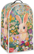Blender Covers for Kitchen Food Processor Cover with Handle, Dust Covers for Kitchen Appliances Stand Mixer or Coffee Maker Appliance Cover, Colorful Daisy Rabbit