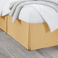 Nestl Gold Bed Skirt King Size - King Bed Skirt 14 Inch Drop - Brushed Microfiber Bed Skirts - Hotel Quality Pleated Bed Skirt - Shrinkage & Fade Resistant
