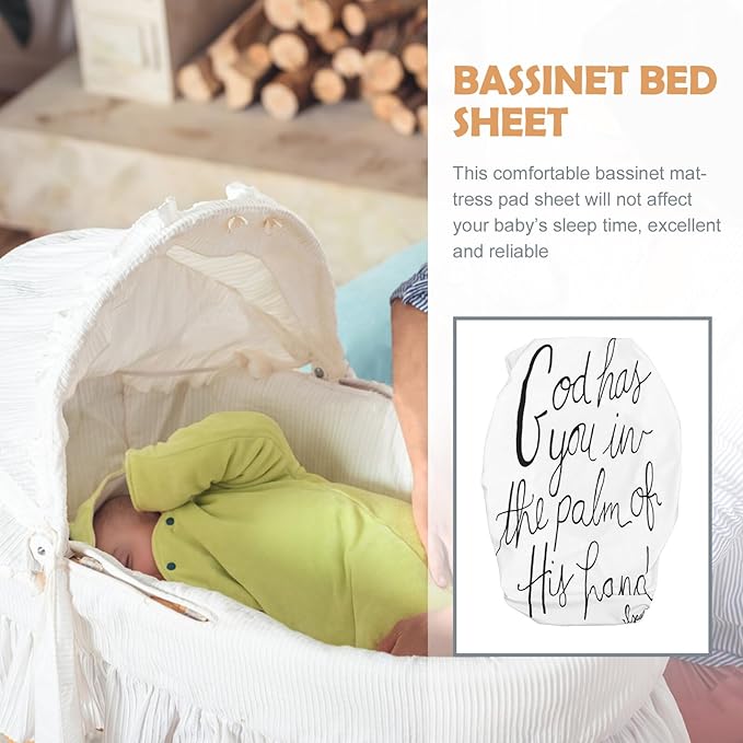 Knitted Bassinet Sheet Fitted Elastic Cradle Mattress Sheet Breathable Comfortable Nursery Bedding for Boys