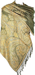Achillea Big Paisley Pashmina Shawl Wrap for Women – Elegant Scarf for Weddings, Evening Dresses, Festivals & Daily Wear