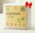 Deluxe Cooling Waterproof Organic Mattress Protector Full - Organic Cotton Percale Breathable Mattress Pad Cover - Naturally Cool for Hot Sleepers – Soft Natural Comfort