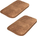 2 Sets Upgrade Computer Wrist Elbow Pad, DILIBRA Portable Memory Foam Arm Wrist Rest Pillow, Soft and Anti-Slip Wrist Support Mat for Keyboard Desktop Office Gaming - Alleviate Elbow Pain (Brown)