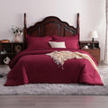 7-Piece Queen Comforter Set with Sheets – Soft and Breathable All-Season Queen Bed in a Bag, Down Alternative Comforter Set Solid Color All Season, Red