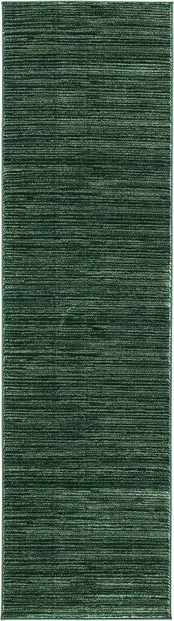 SAFAVIEH Vision Collection Runner Rug - 2'2" x 8', Dark Green, Modern Ombre Design, Non-Shedding & Easy to Clean, Ideal for Entryway, Foyer, Bedroom, Hallway (VSN606Y)