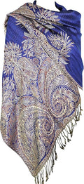 Achillea Big Paisley Pashmina Shawl Wrap for Women – Elegant Scarf for Weddings, Evening Dresses, Festivals & Daily Wear