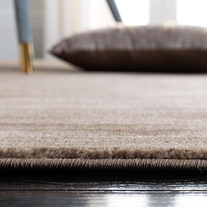 SAFAVIEH Vision Collection Area Rug - 11' Square, Light Brown, Modern Ombre Design, Non-Shedding & Easy to Clean, Ideal for Living Room, Bedroom, Dining Space (VSN606C)